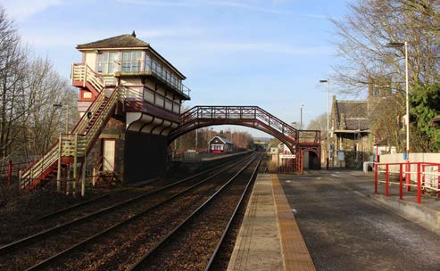 Haltwhistle train station in Northumberland.